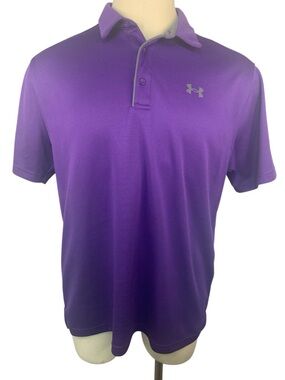 Under Armour Purple Short Sleeve Polo Shirt Men’s XL